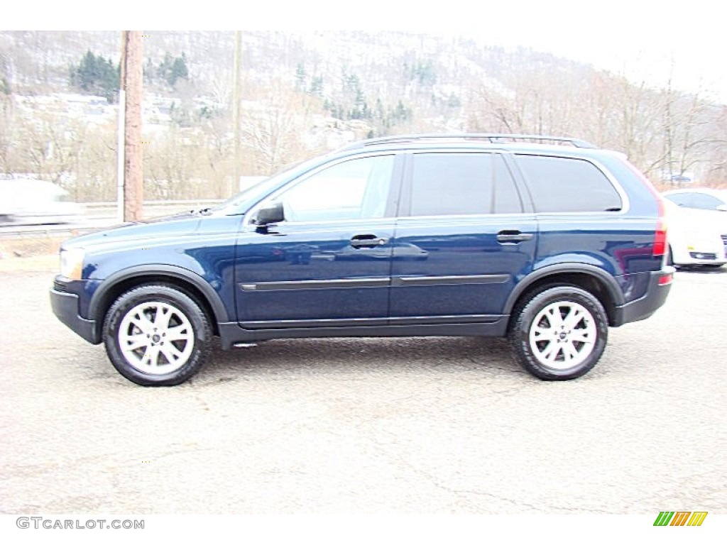 2004 XC90 T6 AWD - Nautic Blue Metallic / Taupe/Light Taupe photo #2