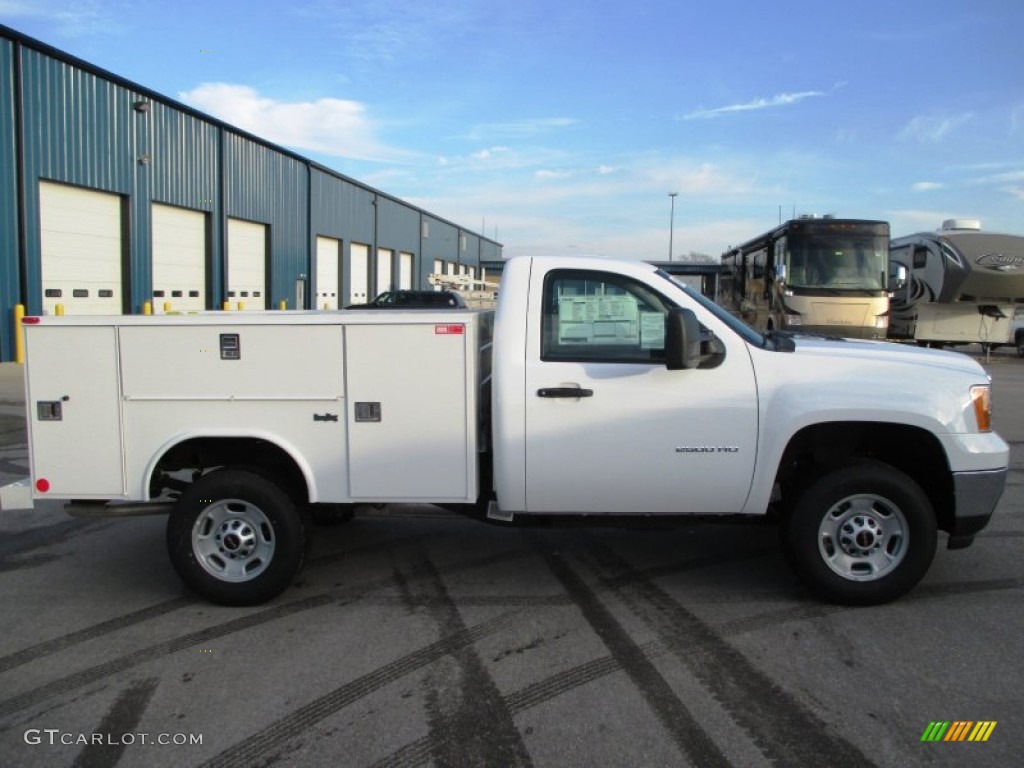 2014 Sierra 2500HD Regular Cab Utility Truck - Summit White / Dark Titanium photo #1