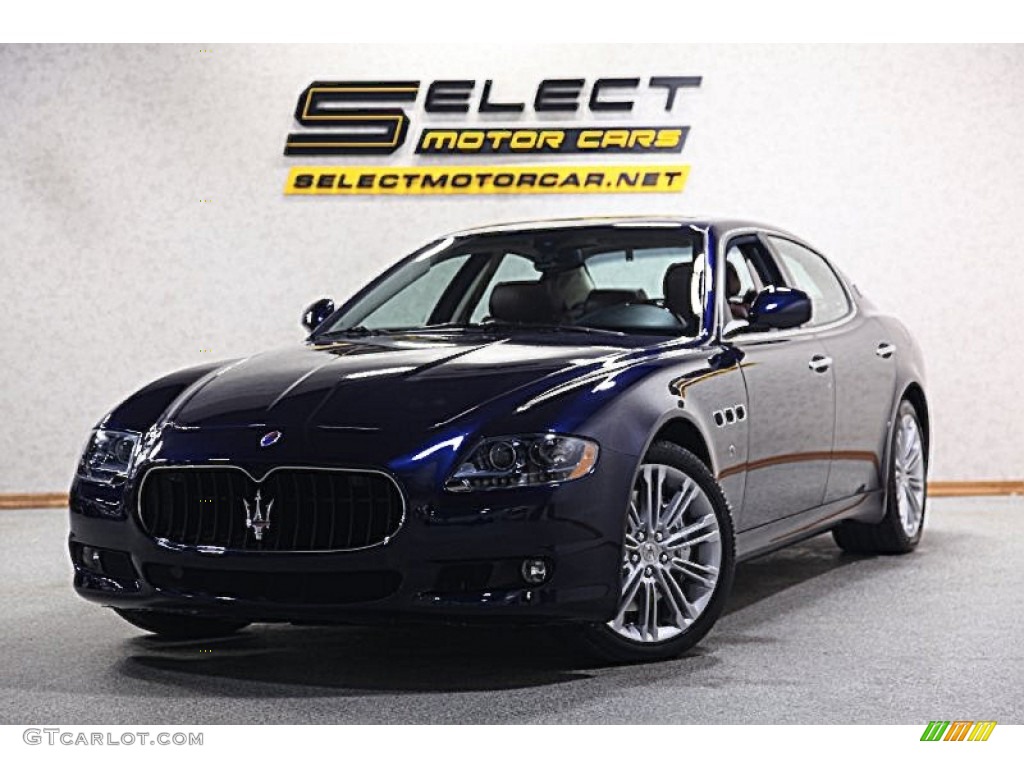 2011 Quattroporte S - Blu Mediterraneo (Blue Metallic) / Pearl Beige photo #1