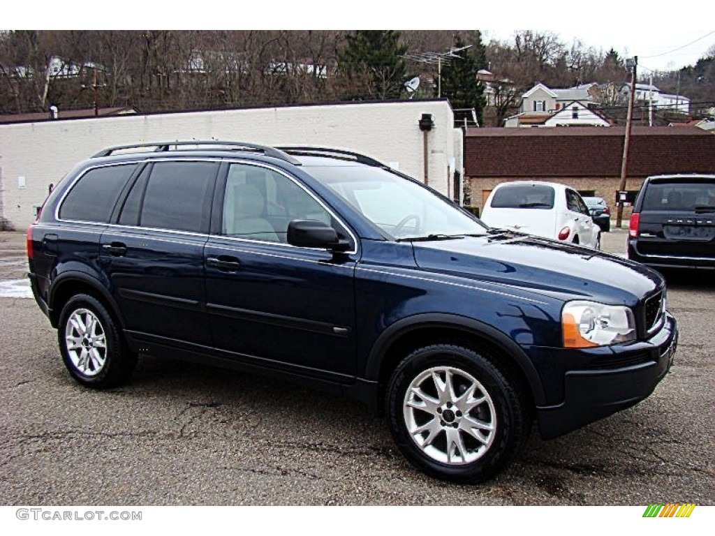 2004 XC90 T6 AWD - Nautic Blue Metallic / Taupe/Light Taupe photo #10