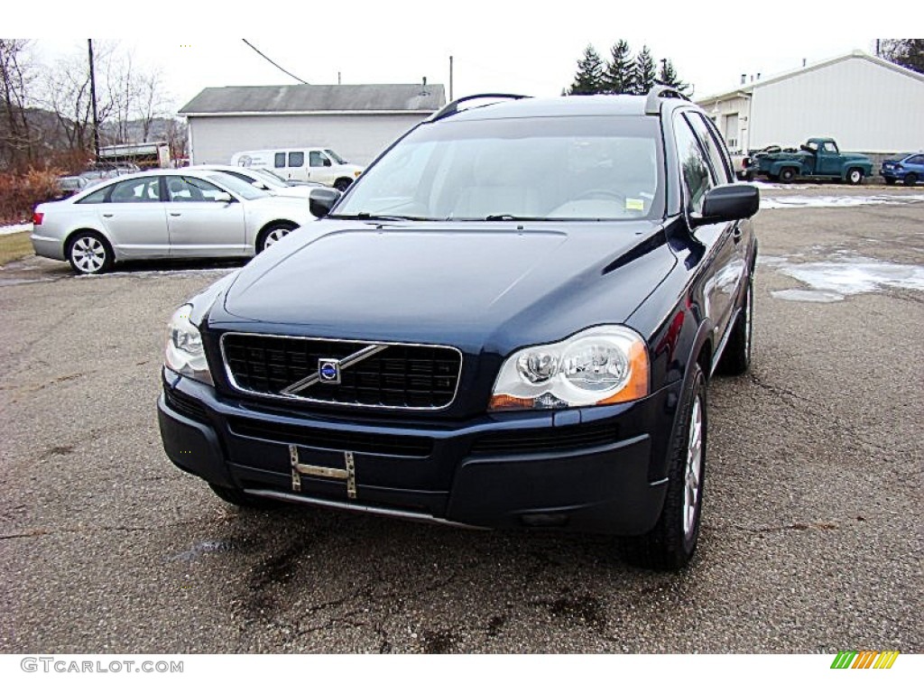 2004 XC90 T6 AWD - Nautic Blue Metallic / Taupe/Light Taupe photo #14