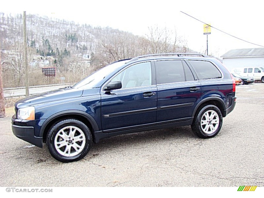 2004 XC90 T6 AWD - Nautic Blue Metallic / Taupe/Light Taupe photo #16