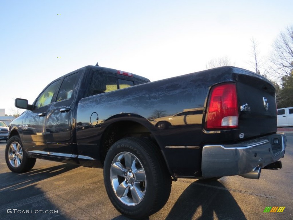 2013 1500 Big Horn Quad Cab - True Blue Pearl / Black/Diesel Gray photo #2