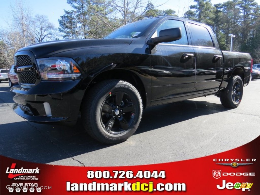 2014 1500 Express Crew Cab - Black / Black/Diesel Gray photo #1