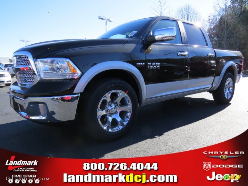 2014 1500 Laramie Crew Cab - Black Gold Pearl Coat / Black photo #1