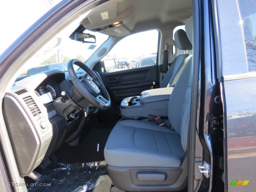 2014 1500 Express Quad Cab - Maximum Steel Metallic / Black/Diesel Gray photo #7