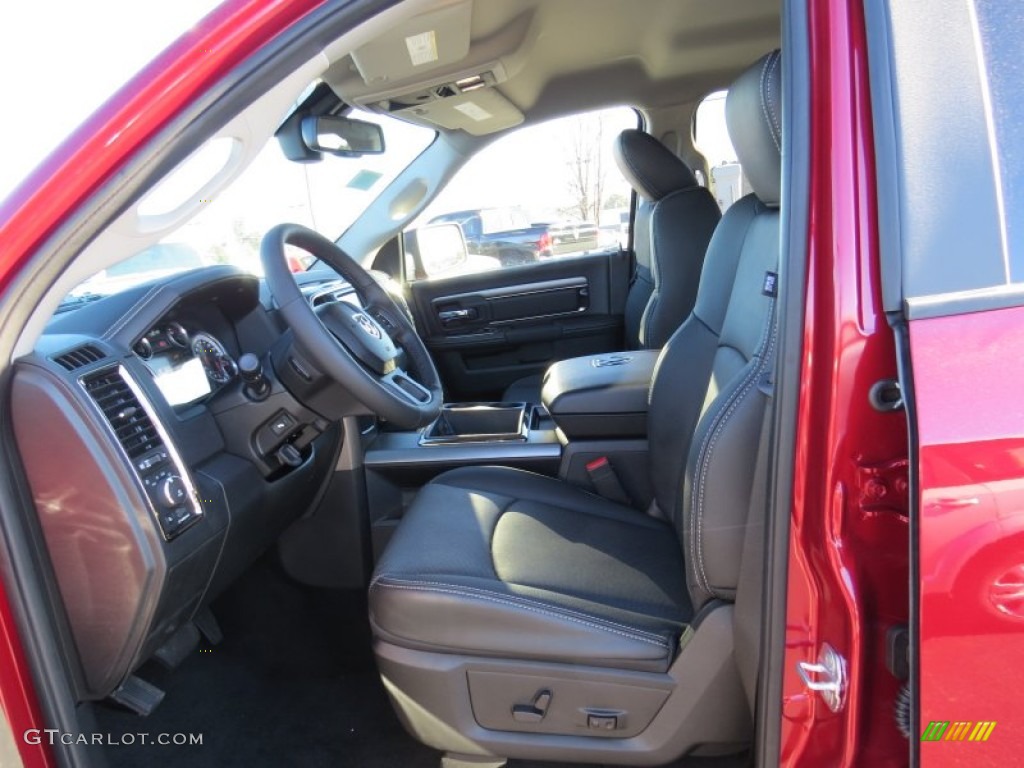 Black Interior 2014 Ram 1500 Sport Crew Cab Photo #89902198