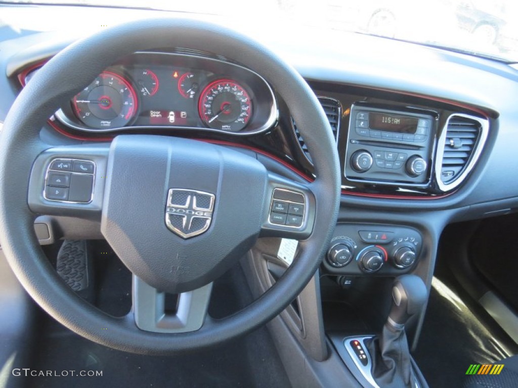 2014 Dodge Dart SE Black Dashboard Photo #89902687