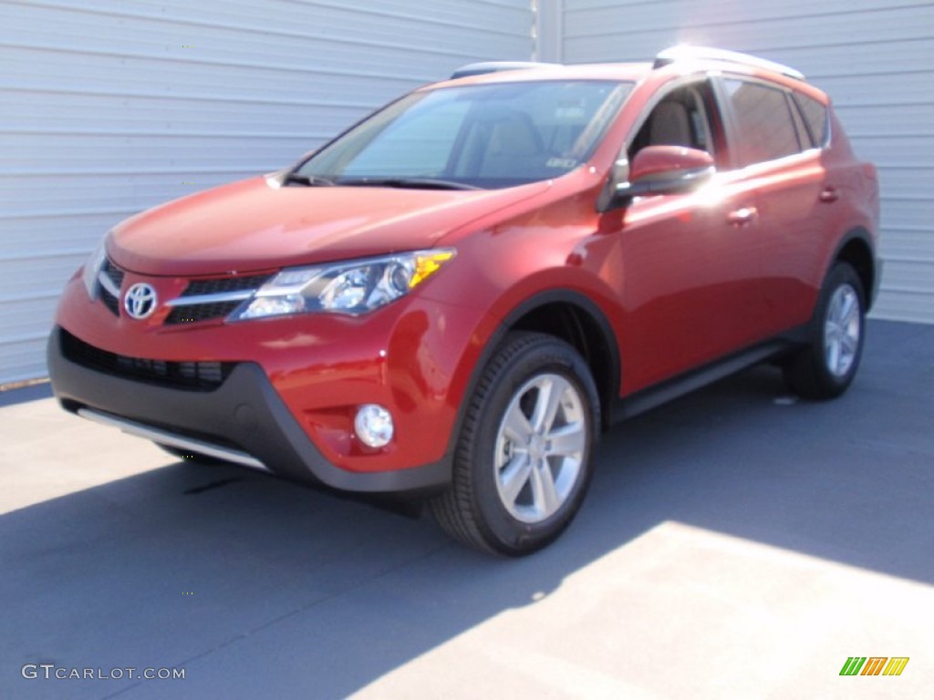 2014 RAV4 XLE - Barcelona Red Metallic / Ash photo #7