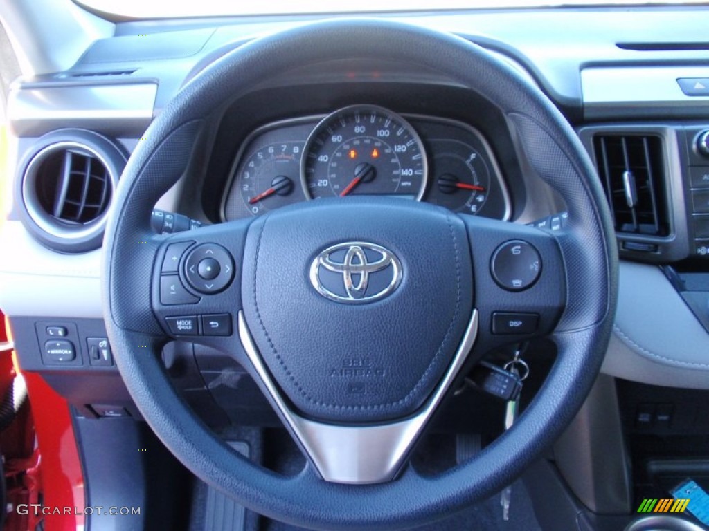 2014 Toyota RAV4 XLE Ash Steering Wheel Photo #89903416