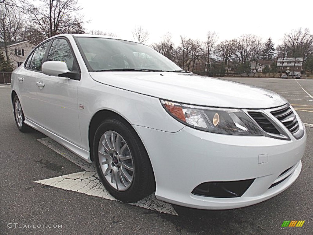 2011 9-3 2.0T Sport Sedan - Arctic White / Parchment photo #7