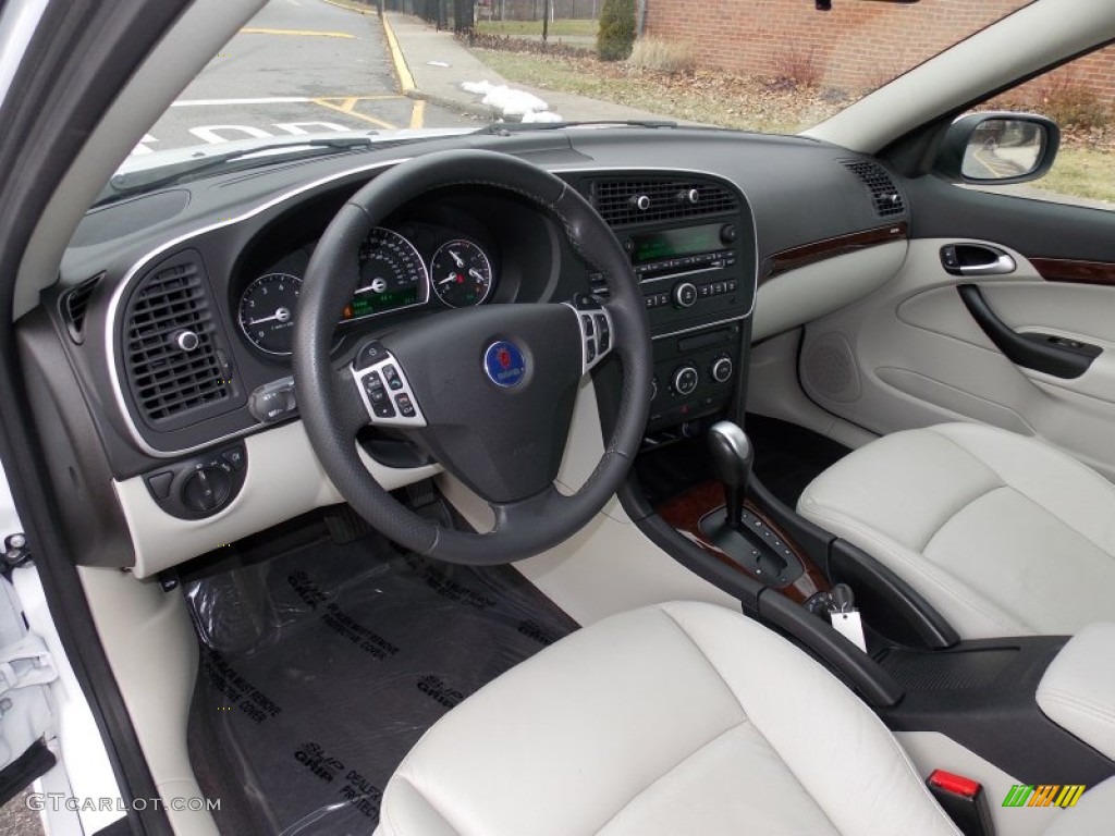 2011 9-3 2.0T Sport Sedan - Arctic White / Parchment photo #13