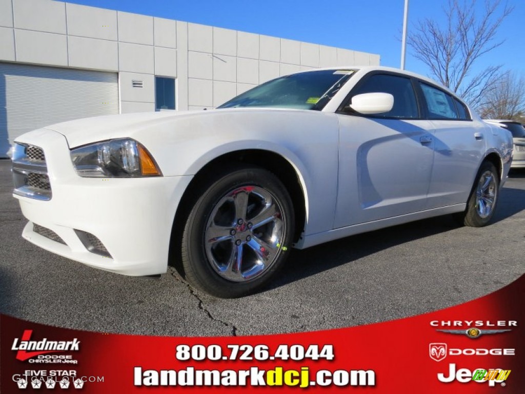 Bright White Dodge Charger