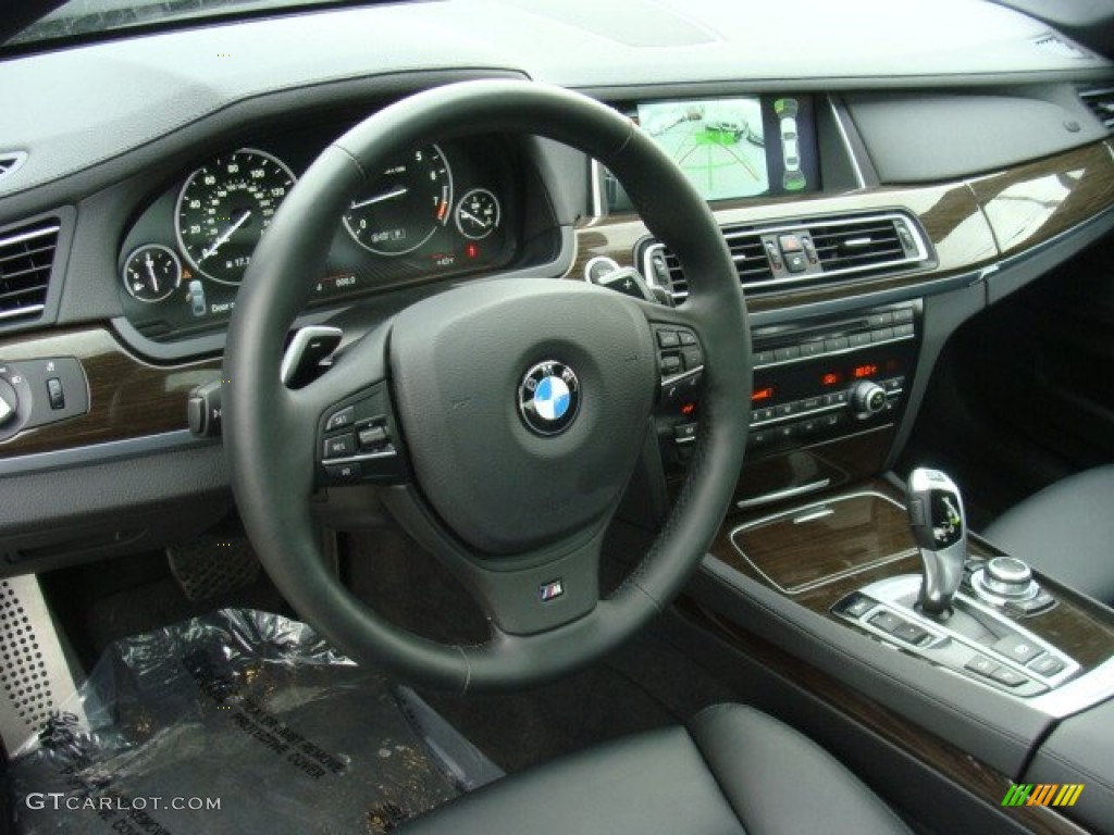 2013 BMW 7 Series 750i xDrive Sedan Black Dashboard Photo #89907262