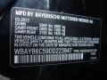  2013 7 Series 750i xDrive Sedan Black Sapphire Metallic Color Code 475