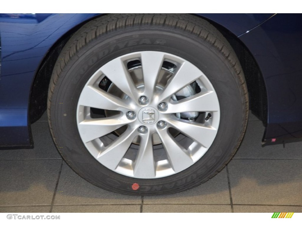2014 Accord EX Sedan - Obsidian Blue Pearl / Gray photo #3