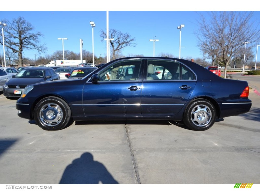2002 LS 430 - Blue Onyx Pearl / Light Charcoal photo #2