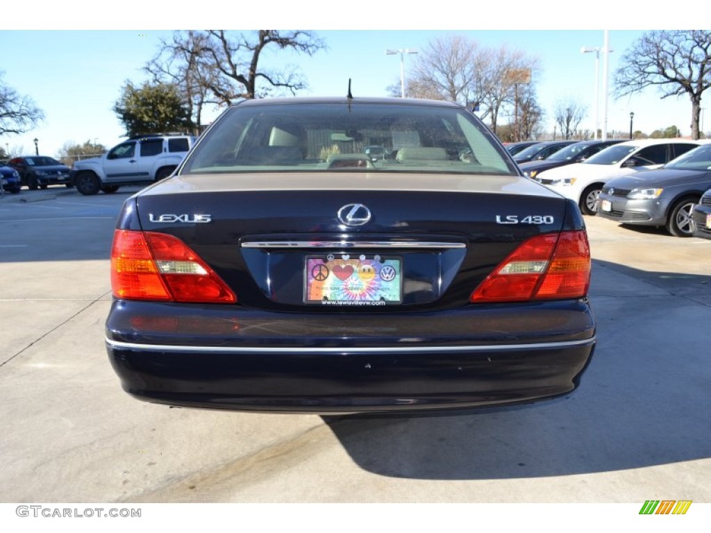 2002 LS 430 - Blue Onyx Pearl / Light Charcoal photo #4
