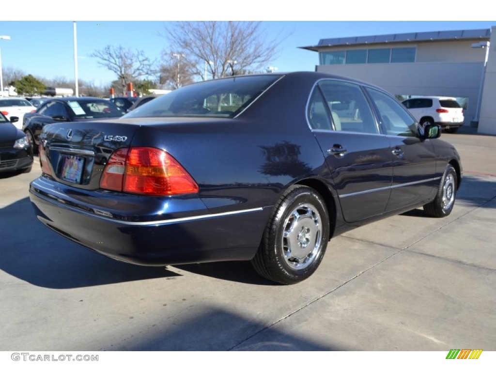 2002 LS 430 - Blue Onyx Pearl / Light Charcoal photo #5
