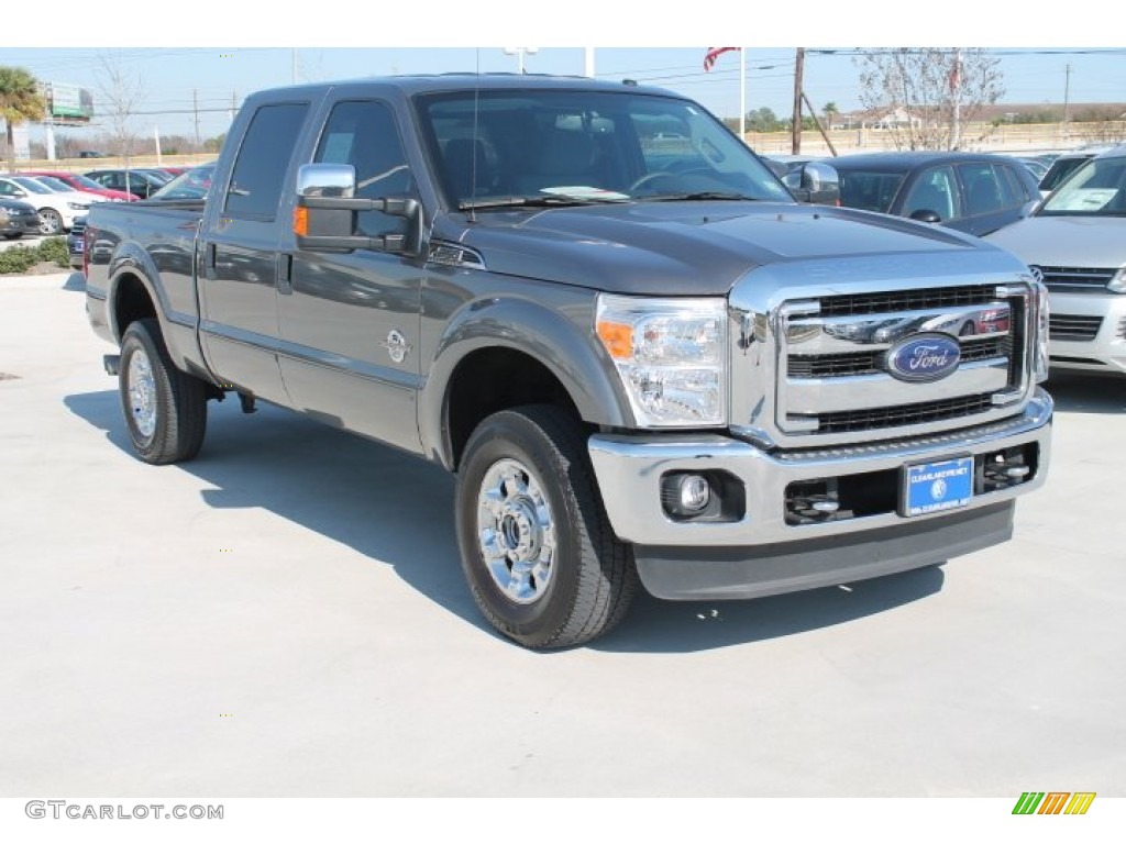 2012 F250 Super Duty XLT Crew Cab 4x4 - Sterling Grey Metallic / Steel photo #16