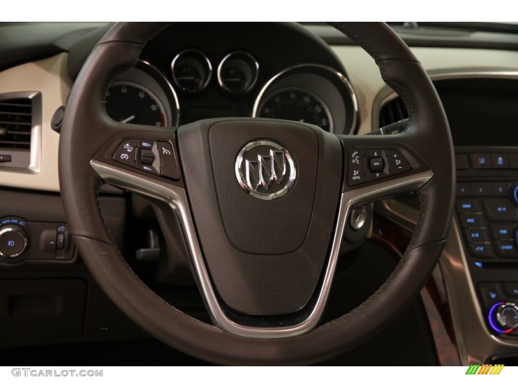 2014 Buick Verano Convenience Cashmere Steering Wheel Photo #89909200