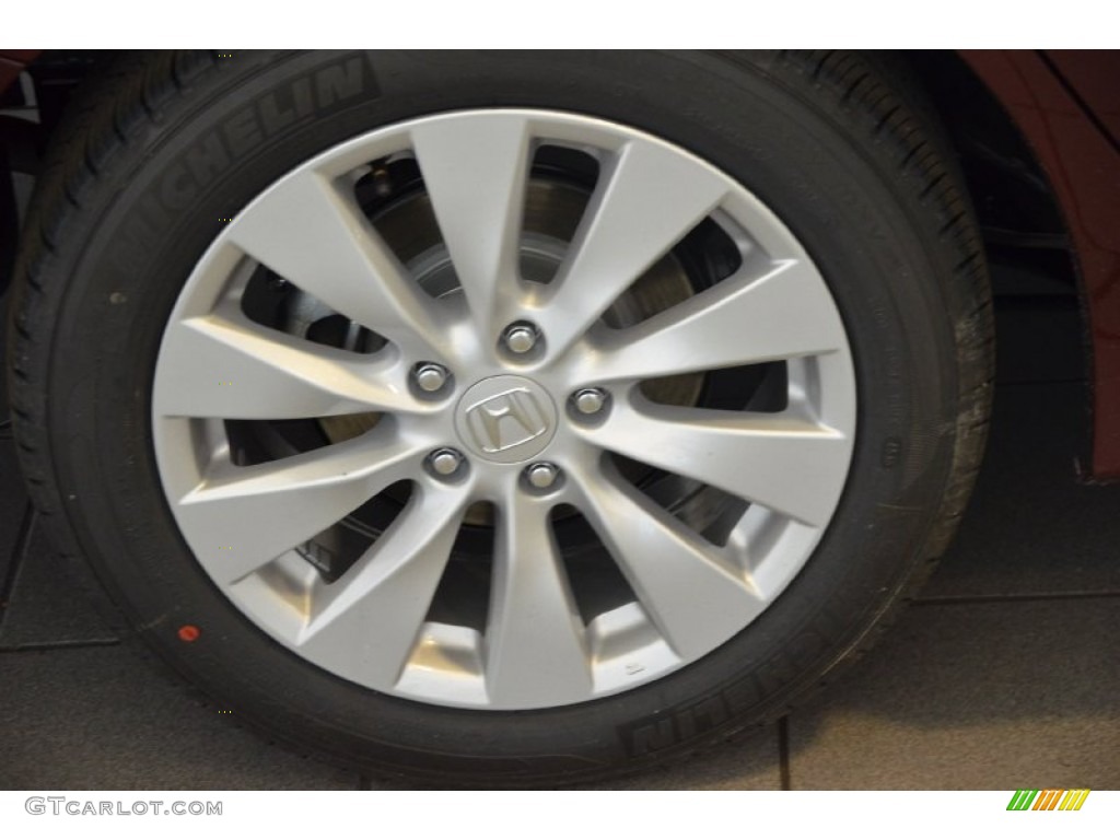 2014 Accord EX-L V6 Sedan - Basque Red Pearl II / Ivory photo #4