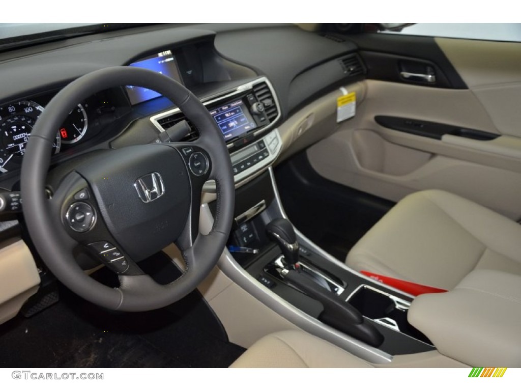2014 Accord EX-L V6 Sedan - Basque Red Pearl II / Ivory photo #10