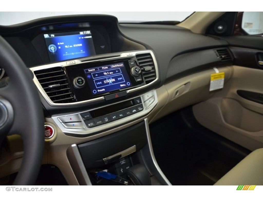 2014 Accord EX-L V6 Sedan - Basque Red Pearl II / Ivory photo #12