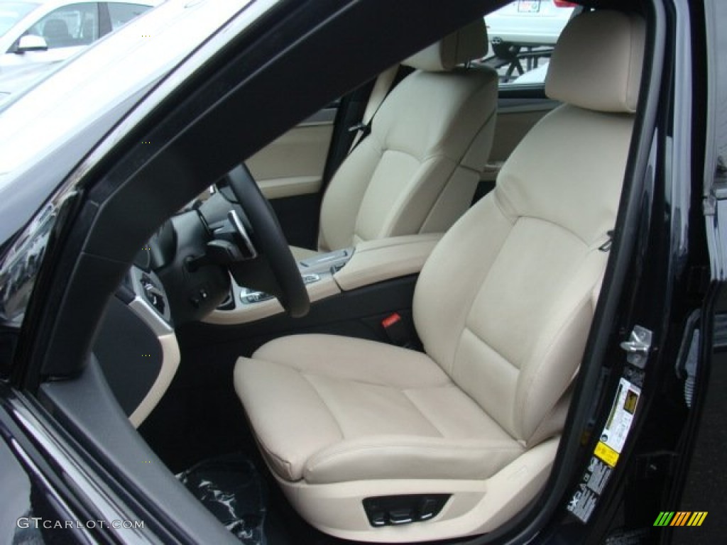Oyster/Black Interior 2011 BMW 5 Series 550i xDrive Sedan Photo #89909782
