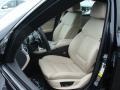 2011 BMW 5 Series Oyster/Black Interior Front Seat Photo