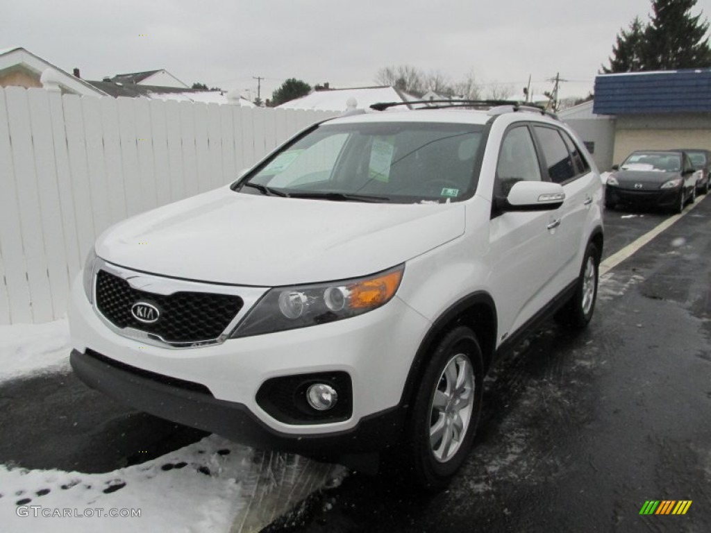 Snow White Pearl 2012 Kia Sorento LX AWD Exterior Photo #89909887