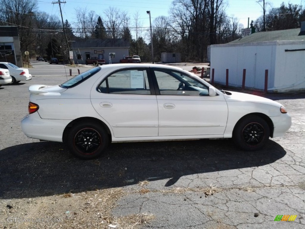 2000 Elantra GLS Sedan - Noble White / Beige photo #3