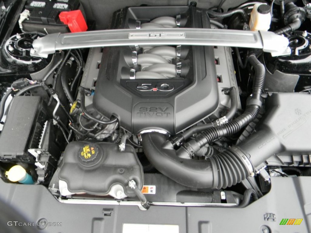 2014 Ford Mustang GT Coupe 5.0 Liter DOHC 32-Valve Ti-VCT V8 Engine Photo #89911681