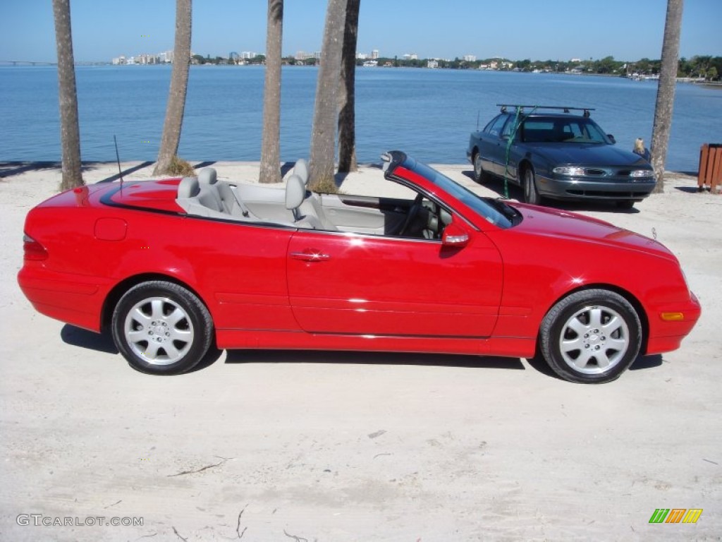 Magma Red 2001 Mercedes-Benz CLK 320 Cabriolet Exterior Photo #89913079