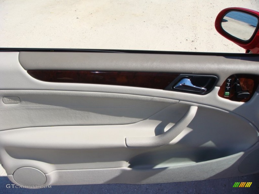 2001 CLK 320 Cabriolet - Magma Red / Ash photo #13