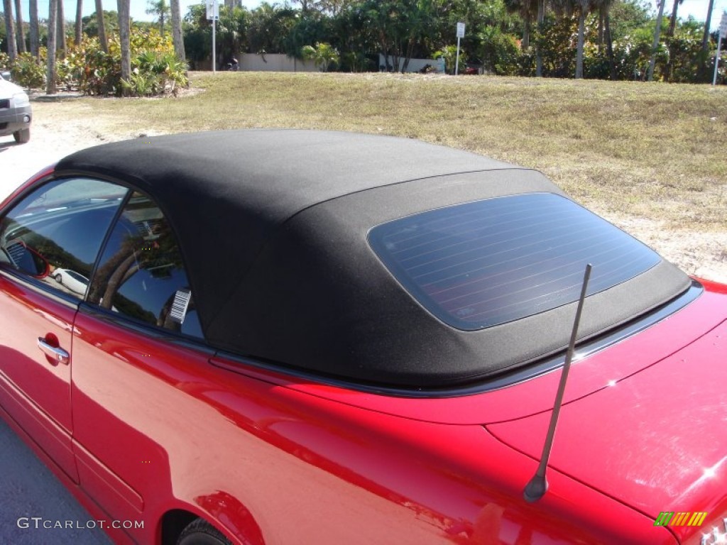 2001 CLK 320 Cabriolet - Magma Red / Ash photo #28
