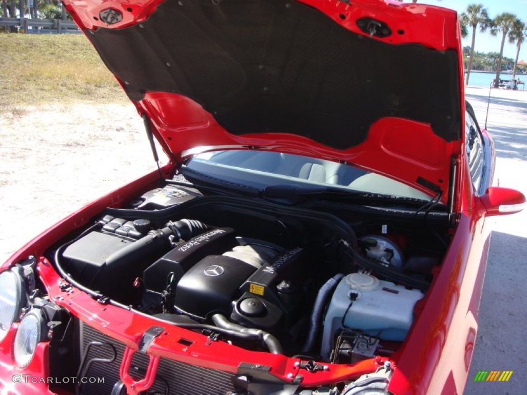 2001 CLK 320 Cabriolet - Magma Red / Ash photo #36
