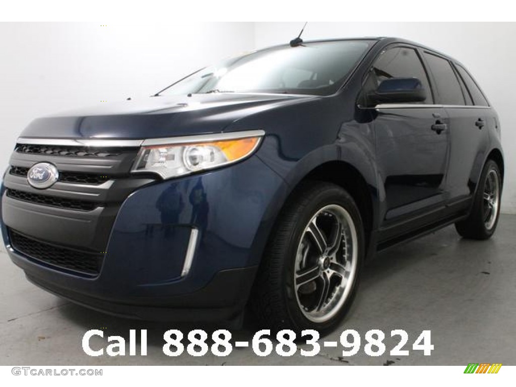 2012 Edge Limited EcoBoost - Dark Blue Pearl Metallic / Charcoal Black photo #1