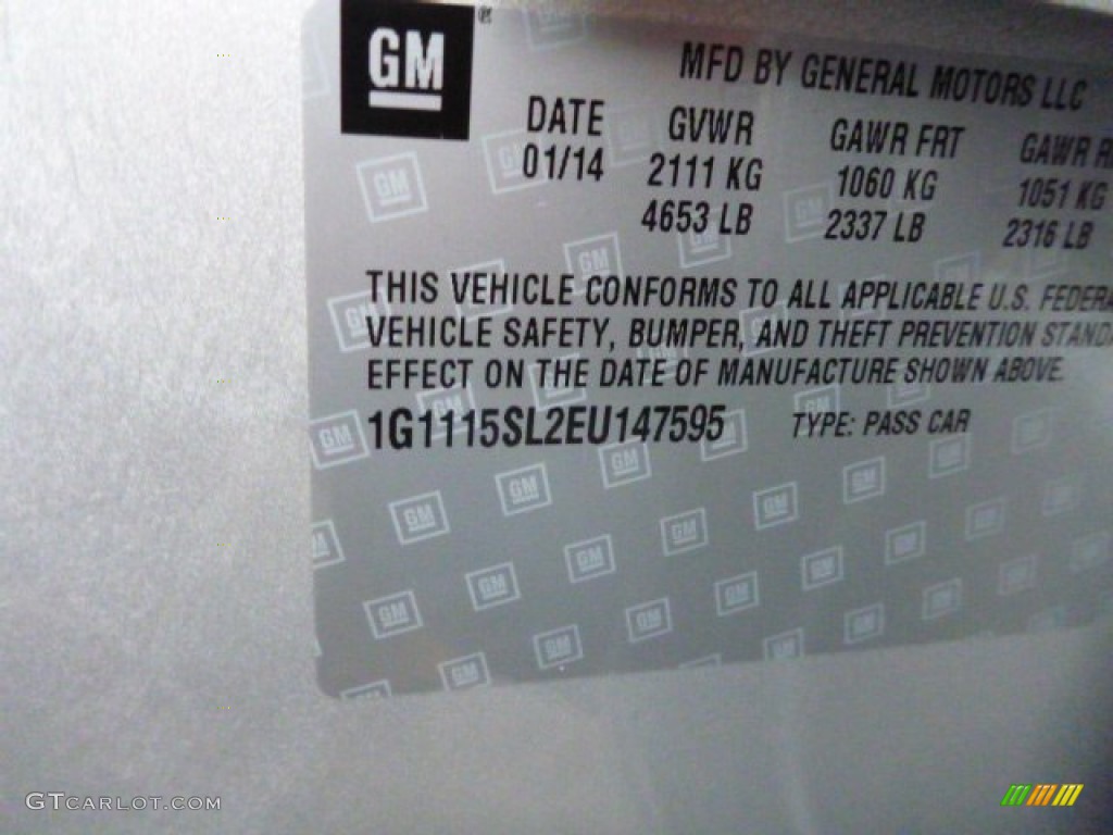 2014 Impala LT - Silver Ice Metallic / Jet Black photo #15