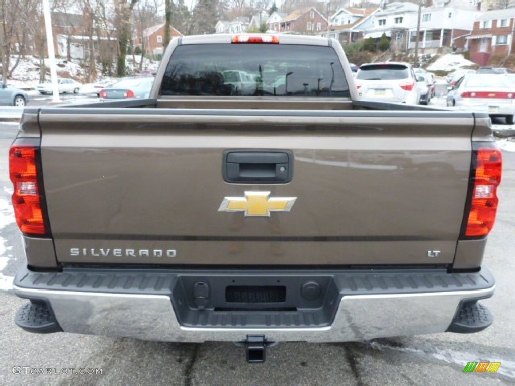 2014 Silverado 1500 LT Double Cab 4x4 - Brownstone Metallic / Jet Black photo #4