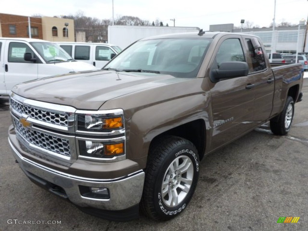 2014 Silverado 1500 LT Double Cab 4x4 - Brownstone Metallic / Jet Black photo #7