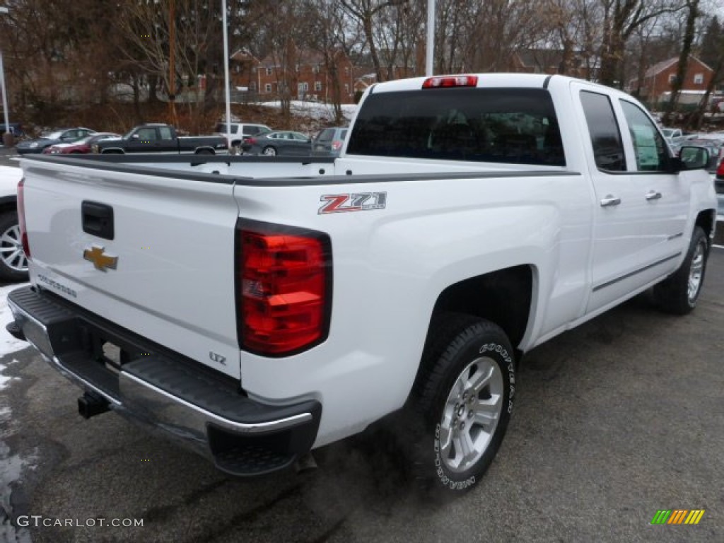 2014 Silverado 1500 LTZ Double Cab 4x4 - Summit White / Cocoa/Dune photo #3