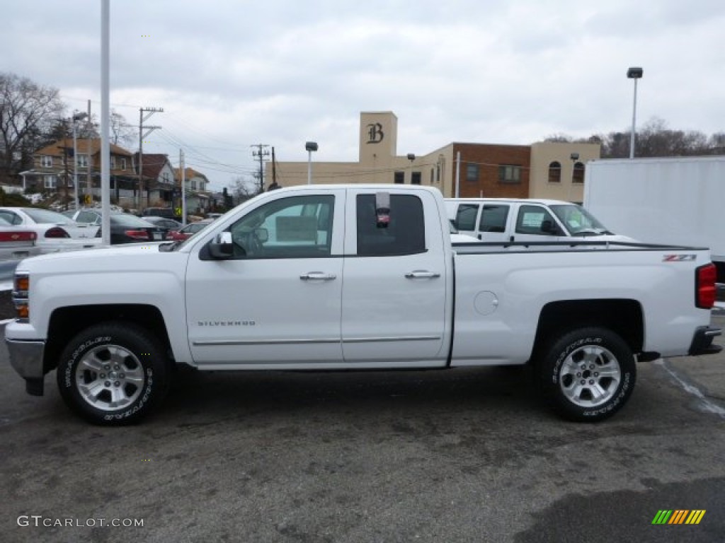 2014 Silverado 1500 LTZ Double Cab 4x4 - Summit White / Cocoa/Dune photo #6