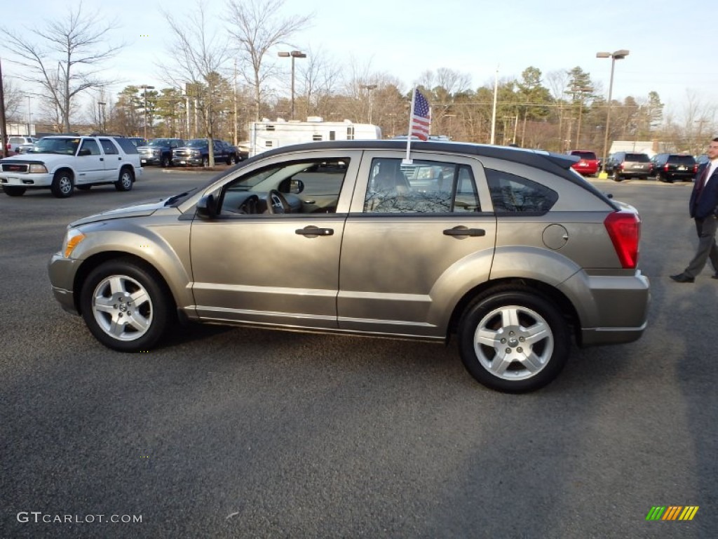 2008 Caliber SXT - Light Khaki Metallic / Pastel Pebble Beige photo #6