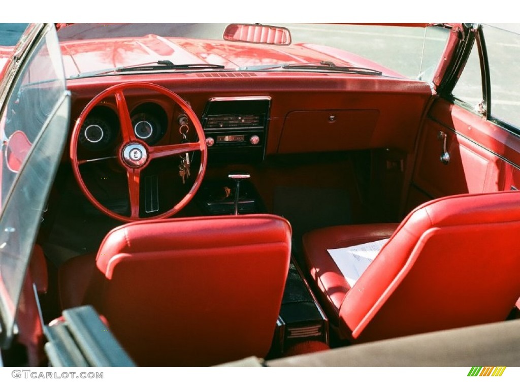 1967 Camaro Rally Sport Convertible - Bolero Red / Red photo #7