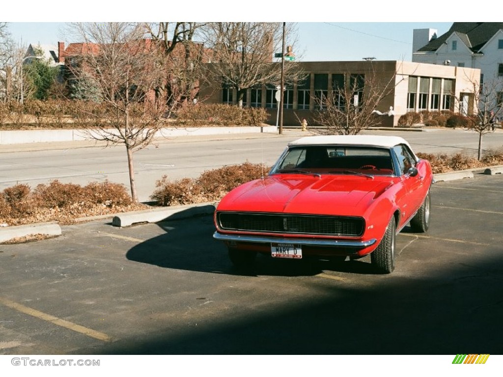 1967 Camaro Rally Sport Convertible - Bolero Red / Red photo #13
