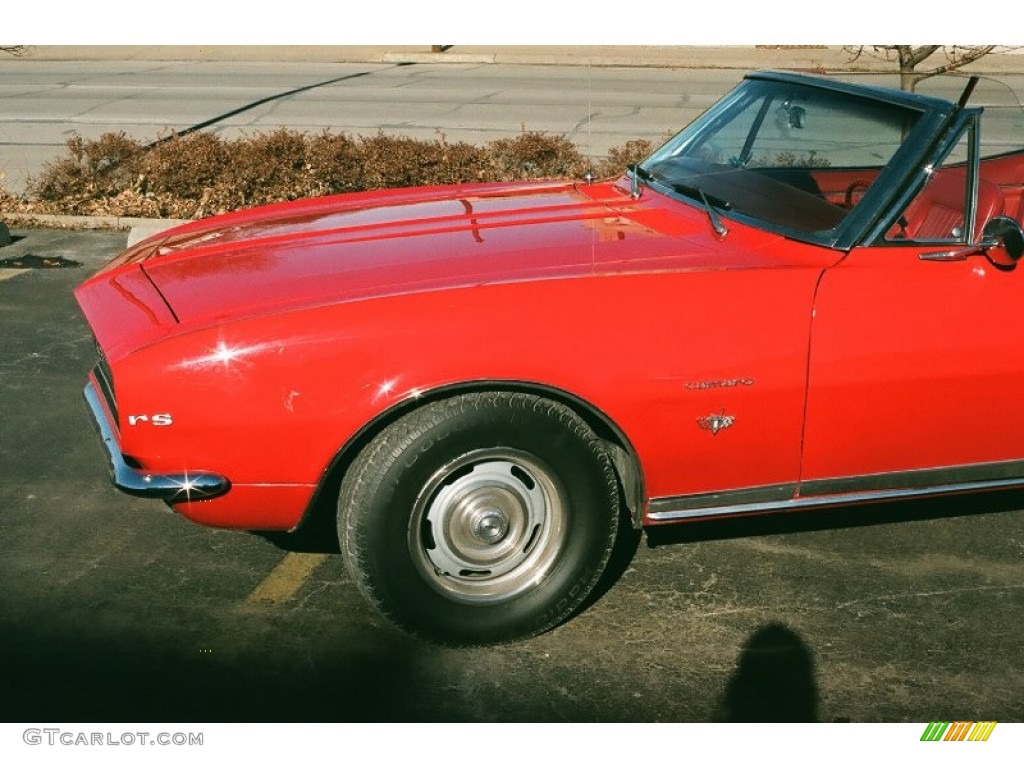 1967 Camaro Rally Sport Convertible - Bolero Red / Red photo #15