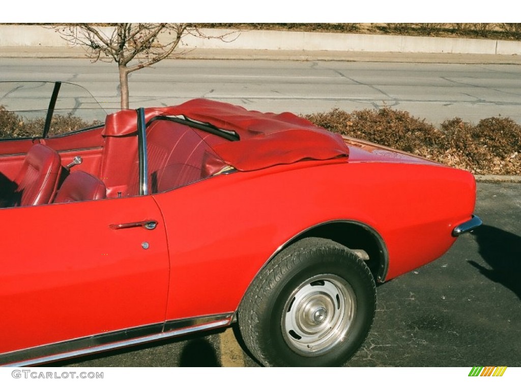 1967 Camaro Rally Sport Convertible - Bolero Red / Red photo #16