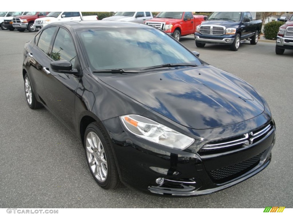 Pitch Black 2014 Dodge Dart Limited Exterior Photo #89917590