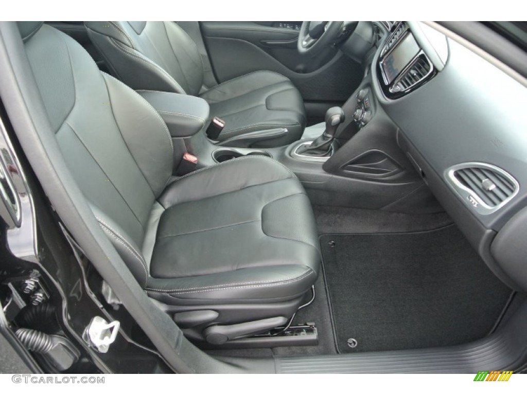Black Interior 2014 Dodge Dart Limited Photo #89917899